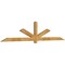 Ekena Millwork Kennewick Rough Sawn Timber Gable Bracket, Western Red Cedar, 108"W x 22"H x 2"D x 4"F, 5/12 Pitch GBW108X22X0204KEN00RWR - alternate 5